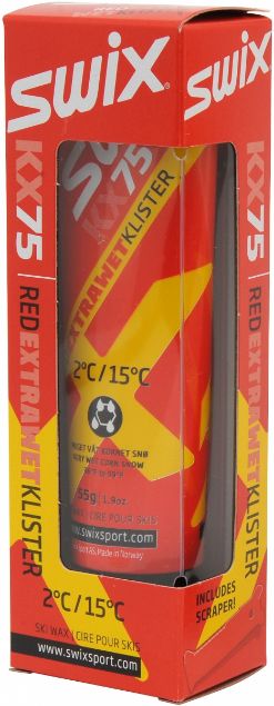Swix KX75 Rød Extra Våtsnø Klister