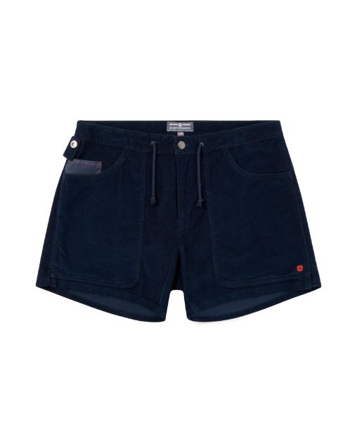 Amundsen 5Incher Cord G. Dyed Shorts Faded Navy