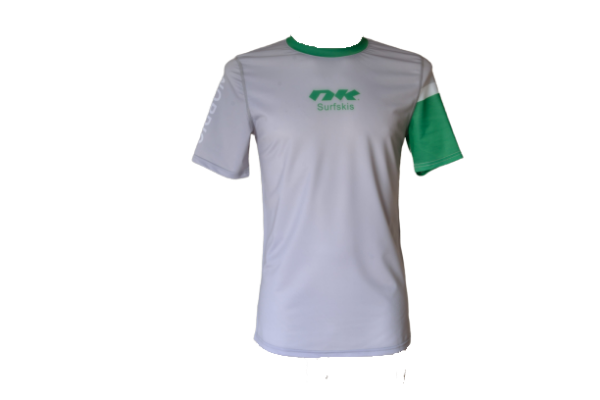 Nordic Kayaks Rash Guard Short Sleeve White/Green