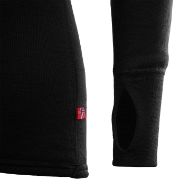Aclima DoubleWool Polo w/Zip Jet Black/Marengo