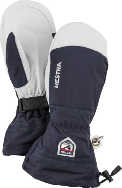 Hestra Army Leather Heli Ski Mitt Marin
