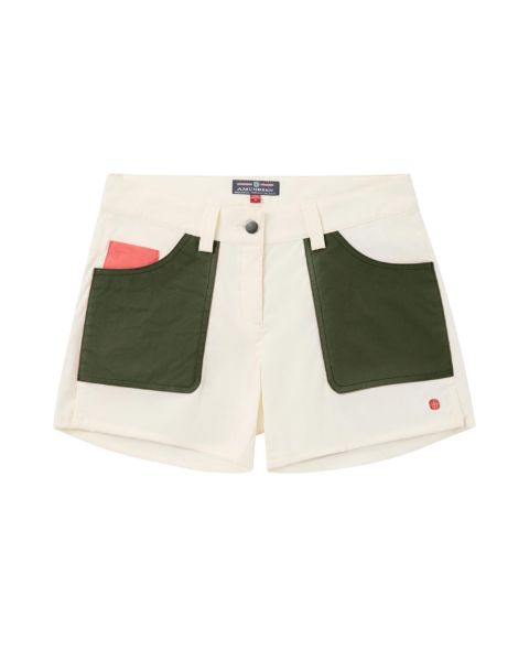 Amundsen 5Incher Field Shorts W Off White/Green