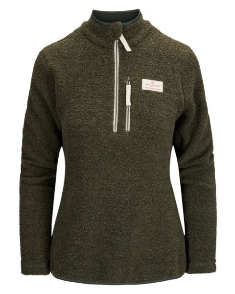 Amundsen Hut Half Zip Womens Spruce Green