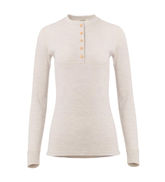 Aclima WarmWool Granddad Womens Beige Melange