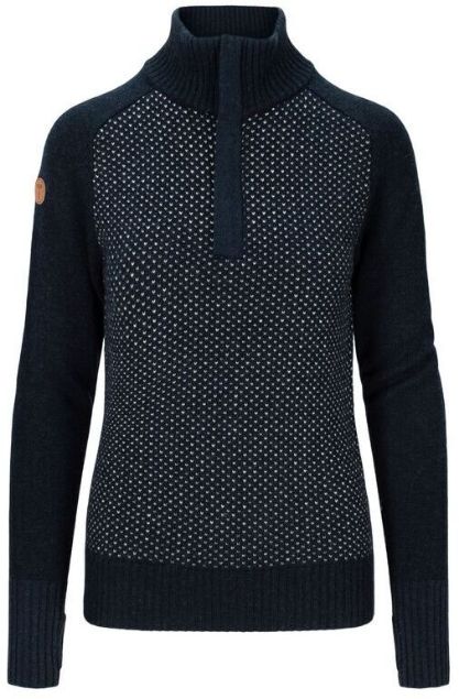 Tufte Robin Low Half Zip Womens Sky Captian Melange