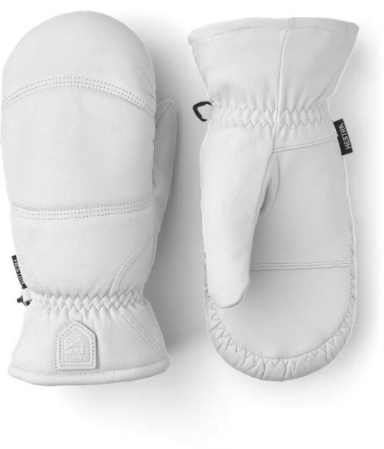 Hestra Leather Box Mitt Offwhite