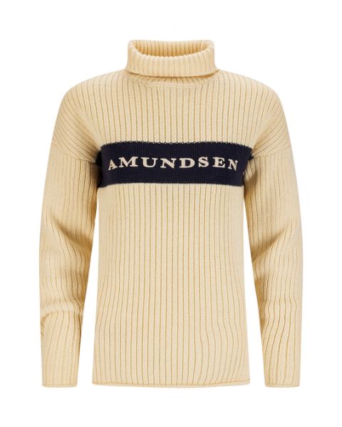 Amundsen Heroes Ski Turtle Neck Womens Natural/Navy