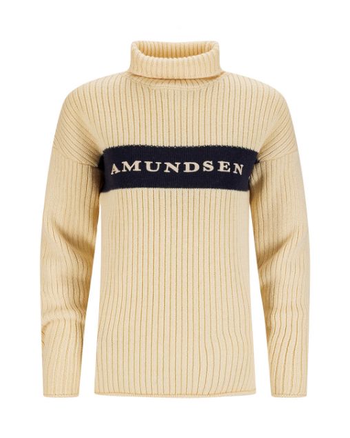 Amundsen Heroes Ski Turtle Neck Womens Natural/Navy