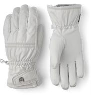 Hestra Primaloft Leather Female 5 Finger Ivory/Offwhite