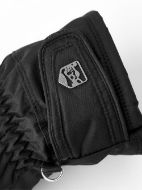 Hestra Primaloft Leather Female 5 Finger Black/Black