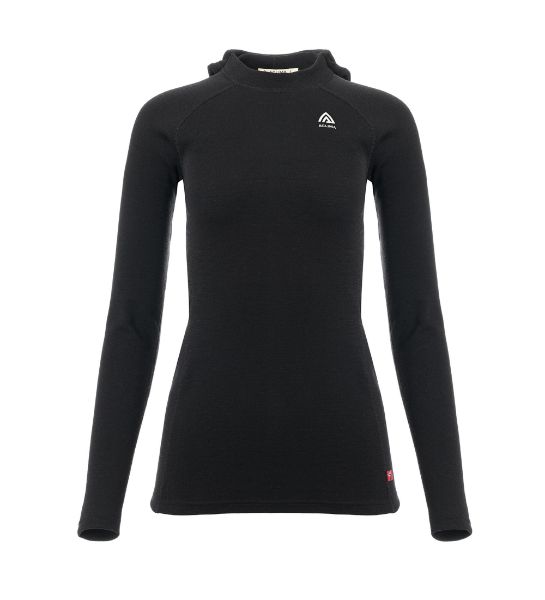Aclima WarmWool Hoodsweater V2 Womens Black