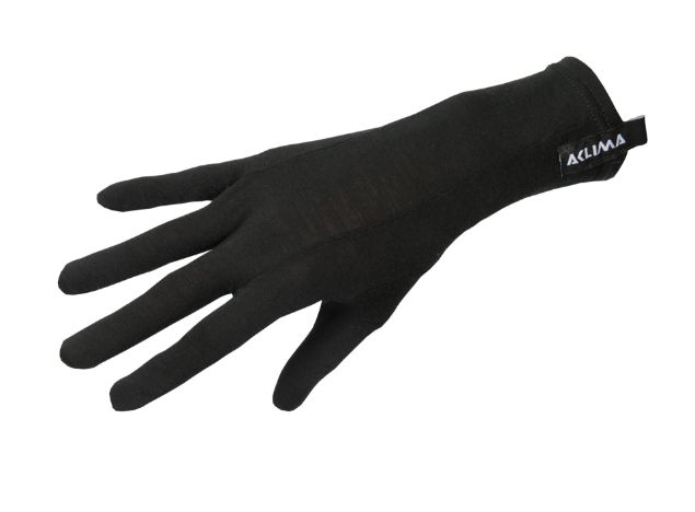 Aclima LightWool 140 Liner Gloves Jet Black