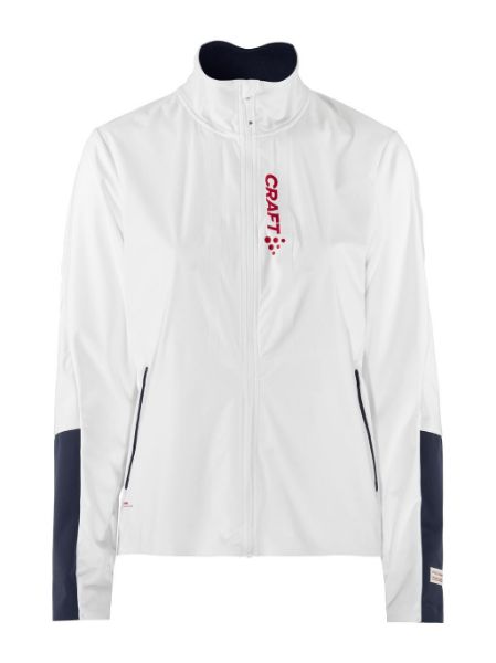 Craft Nor Pro Nordic Race Jacket Womens White/Blaze