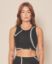 Moonchild Loud Logo Crop Top Womens Black/Sustained Grey