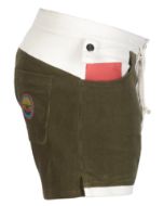 Amundsen 5Incher Cord Shorts Natural/Olive Ash