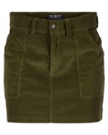 Amundsen Cord G.Dyed Skirt Womens Olive Ash