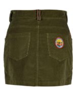 Amundsen Cord G.Dyed Skirt Womens Olive Ash