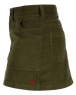 Amundsen Cord G.Dyed Skirt Womens Olive Ash