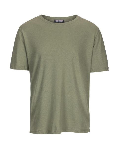 Amundsen Linen Tee Olive Ash