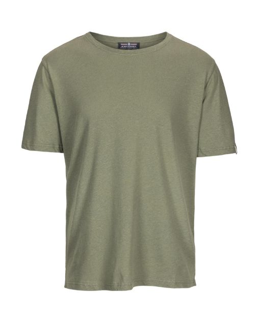 Amundsen Linen Tee Olive Ash