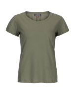 Amundsen Linen Tee Womens Olive Ash