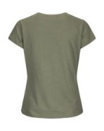 Amundsen Linen Tee Womens Olive Ash
