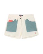 Amundsen 5Incher Field Shorts Womens Off White/Stormy Blue'