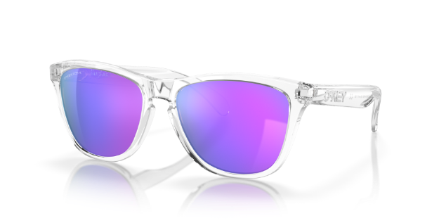 Oakley Frogskins Polished Clear w/Prizm Violet