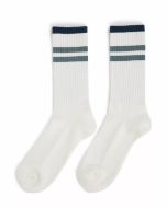 Amundsen Oslo Crew Socks White/Stormy Blue