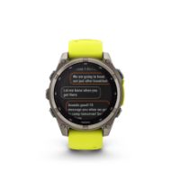 Garmin Fenix 8 47mm Sapphire Solar Titan/Yellow 