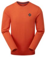 Rab Basecamp Logo Badge LS Tee Red Clay
