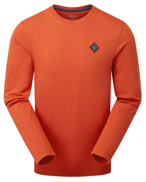 Rab Basecamp Logo Badge LS Tee Red Clay