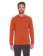 Rab Basecamp Logo Badge LS Tee Red Clay