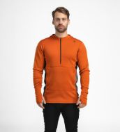 Aclima WarmWool Hood Sweater Zip Gold Flame/Black