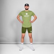 Saysky Logo Combat Pro T-shirt Green Melange