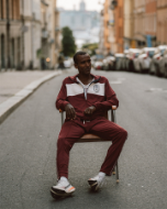 YMR Stadion Track Jacket Burgundy