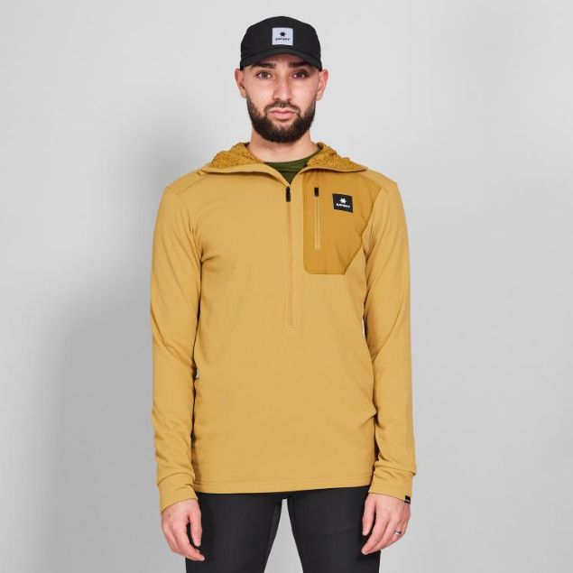 Saysky Combat Half Zip Fleece Hoodie Yellow