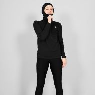 Saysky Combat Half Zip Fleece Hoodie Womens Black