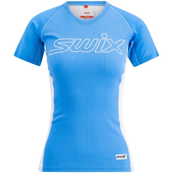 Swix RaceX Light Short Sleeve Womens Cloud Blue/Bright White