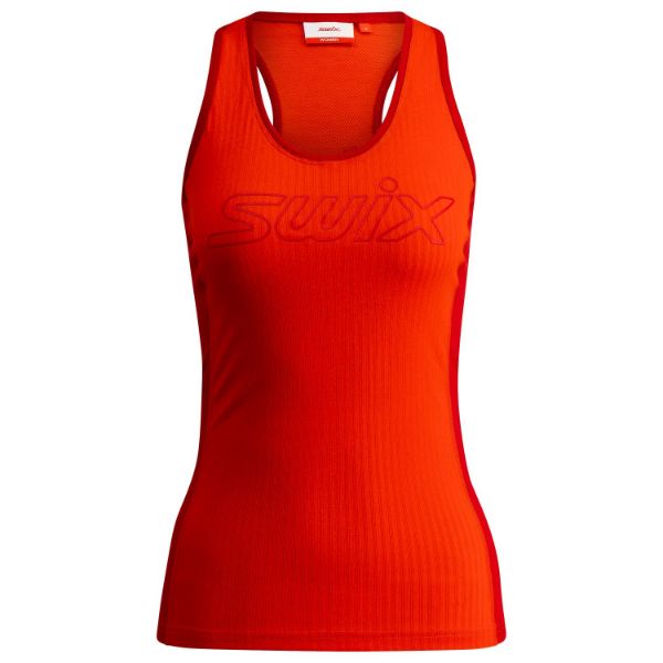 Swix RaceX Light Singlet Womens Fiery Red/Swix Red