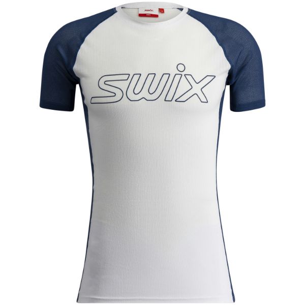 Swix RaceX Light Short Sleeve Bright White/Lake Blue