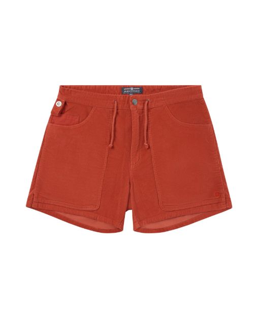 Amundsen 5Incher Cord G. Dyed Shorts Terra Red