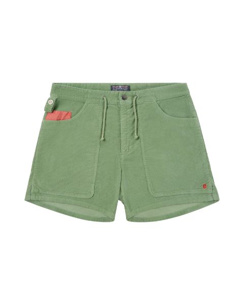 Amundsen 5Incher Cord G. Dyed Shorts Willow Green
