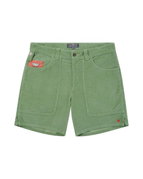 Amundsen 7Incher Cord G. Dyed Shorts Willow Green