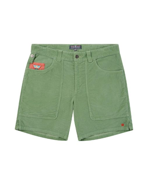 Amundsen 7Incher Cord G. Dyed Shorts Willow Green