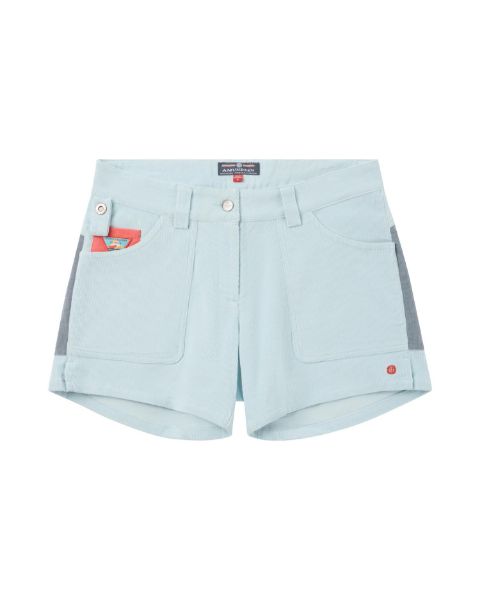 Amundsen 5Incher Cord Shorts Womens Faded Blue Sky/Stormy Blue