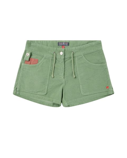 Amundsen 3Incher Cord G. Dyed Shorts Womens Willow Green