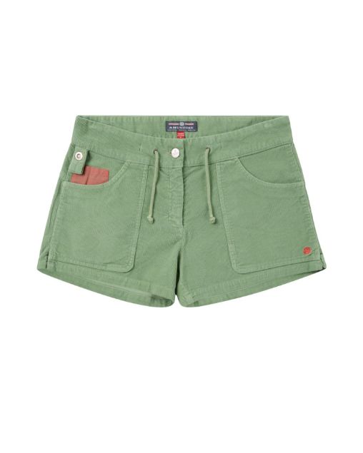 Amundsen 3Incher Cord G. Dyed Shorts Womens Willow Green