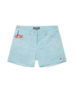 Amundsen 5Incher Cord G. Dyed Shorts Womens Faded Blue Sky