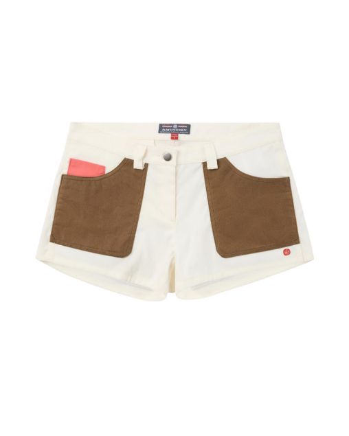 Amundsen 3Incher Field Shorts Womens Off White/Tan